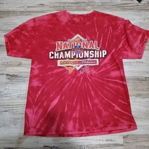 Alabama Crimson Tide Tye Dye Men's Shirt Large Hand Dyed 2010 Championship